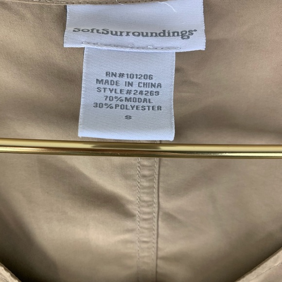 Soft Surroundings tie waist utility dress, Small - Picture 4 of 7